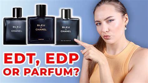 chanel parfum vs toilette|bleu de Chanel comparison.